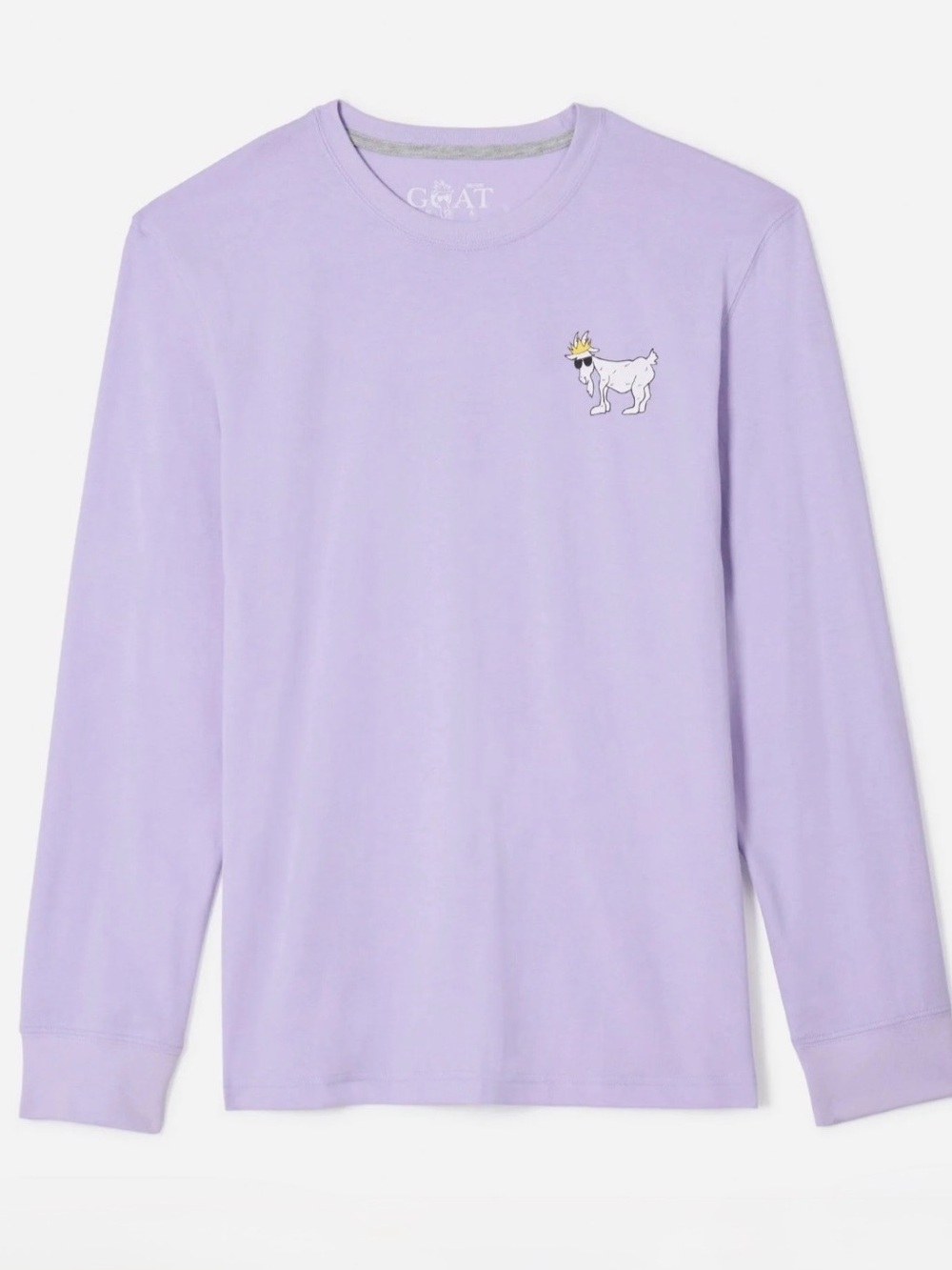 GOAT USA | Men’s OG Long Sleeve T-Shirt in Lavender, Size Small